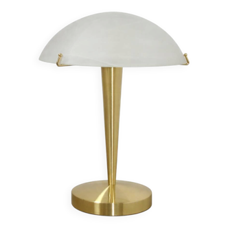 Modern table lamp – 2000s, gold base, glass, E14
