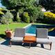 Modular Scandinavian living room bench Saga for Karl Sorlie & Sonner 1958