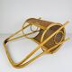 Vintage bamboo and Vienna straw magazine rack, Italy, 1960s.