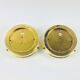 Mid-Century Glass & Brass Ceiling Light from Limburg, Germany, 1960s