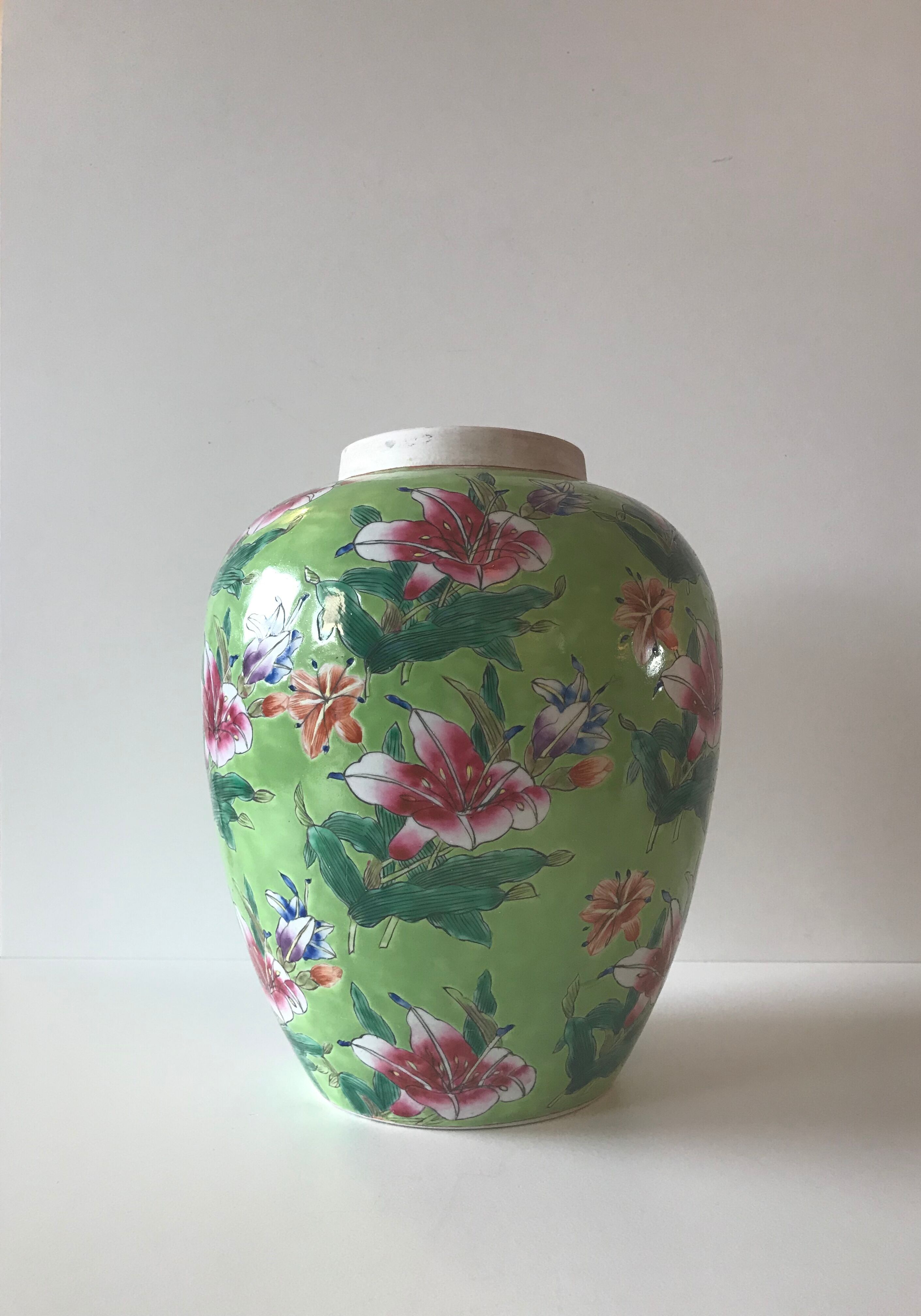 Large floral vase