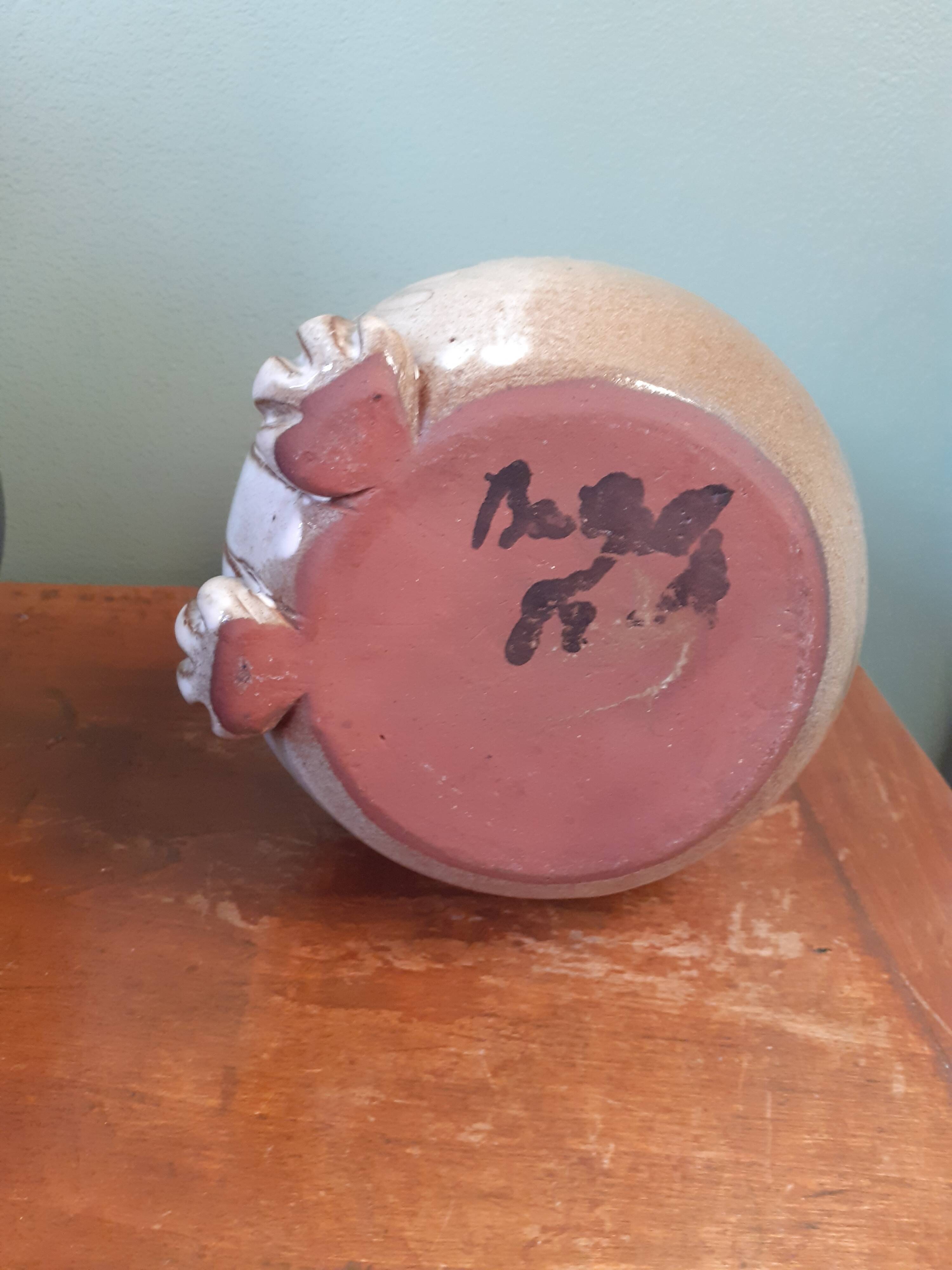 Zoomorphic vase in the shape of an owl by Pol Chambost