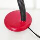 Red vintage lamp, 30.5 cm high
