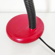 Lampe vintage rouge, 30,5 cm de haut