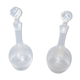 Lot de 2 carafes en cristal taille main cul meule