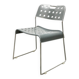 Omkstack Postmodern Chair from the vintage space age by Rodney Kinsman for Bieffeplast