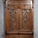 Renaissance style coat rack in carved walnut, 19th century