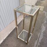 Vintage metal and glass column