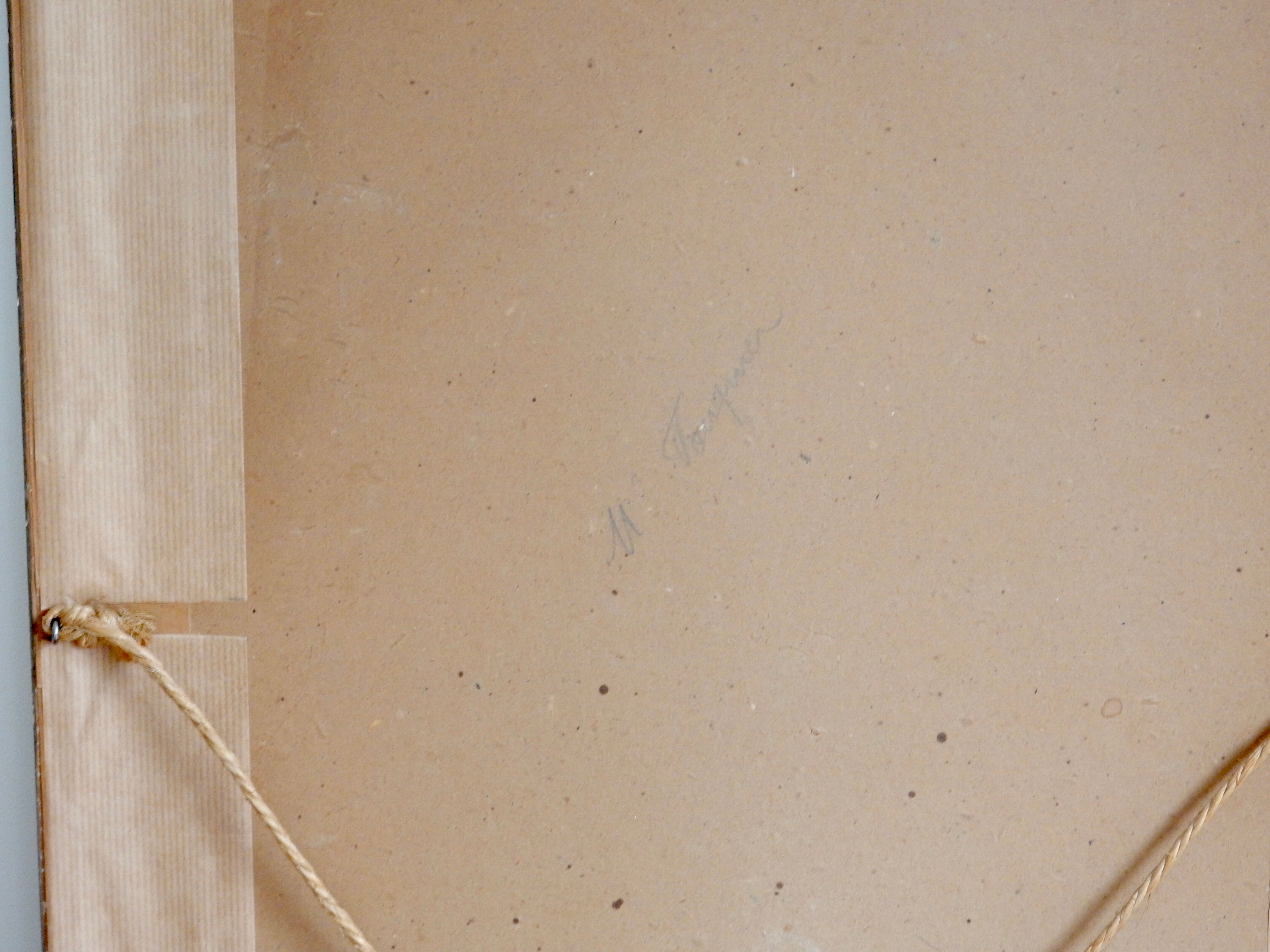 Watercolor framed half-timbered houses