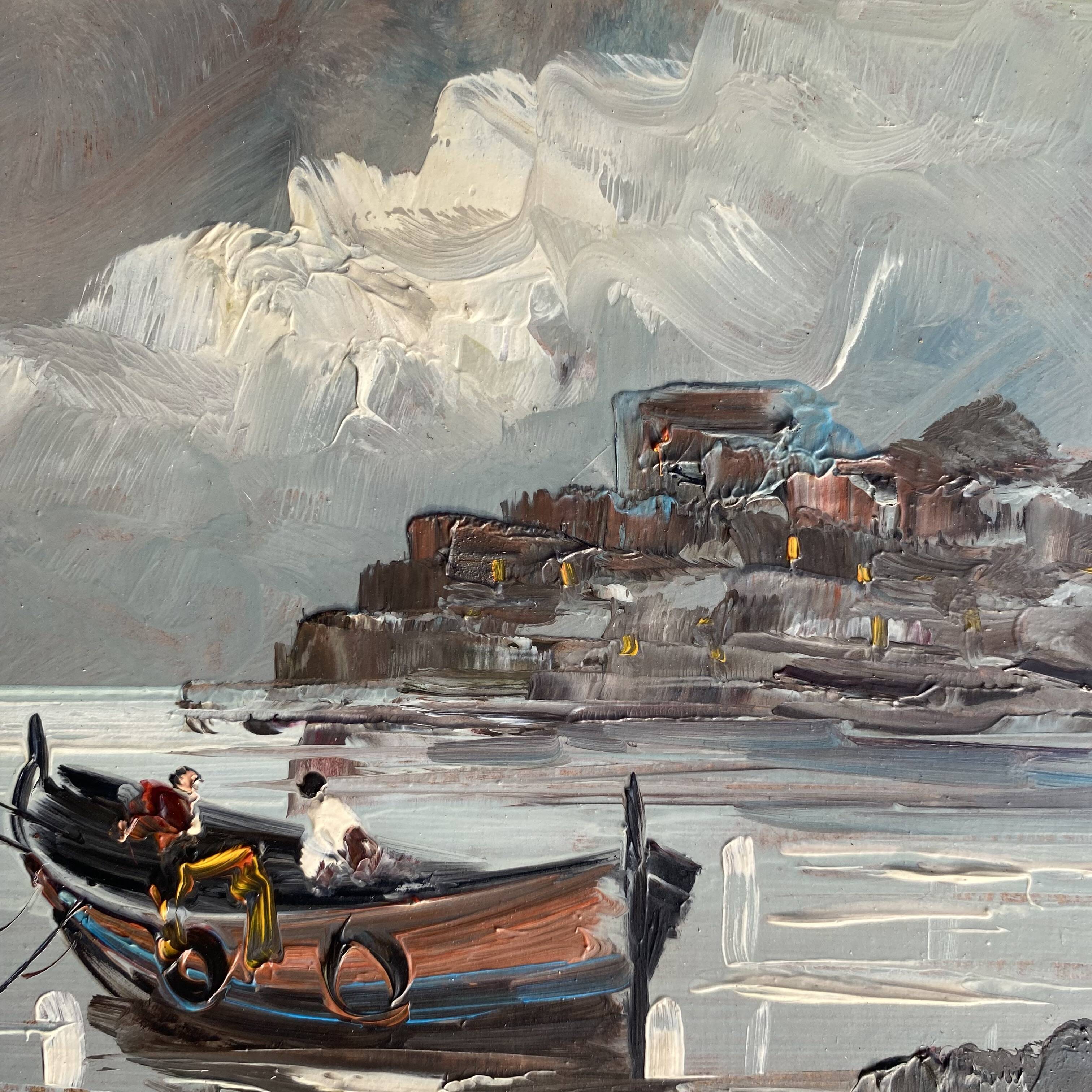 Marine on panel 24x30, renovated