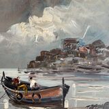 Marine on panel 24x30, renovated