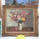 Still life bouquet of flowers oil painting