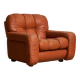 Fauteuil en cuir années 1970
