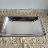Rectangular metal silver-plated tray