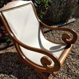 Fauteuil colonial en teck