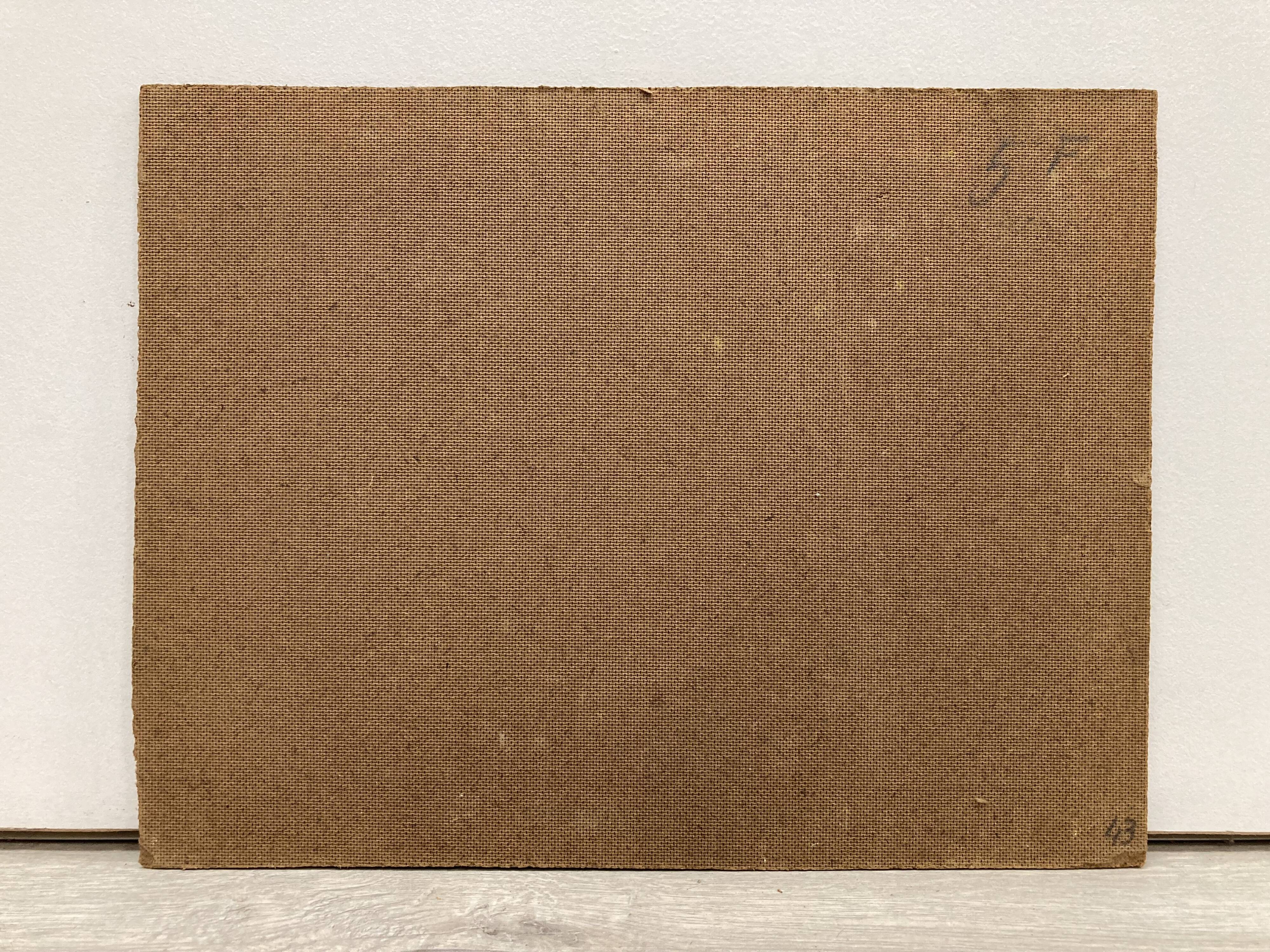 Oil on vintage panel