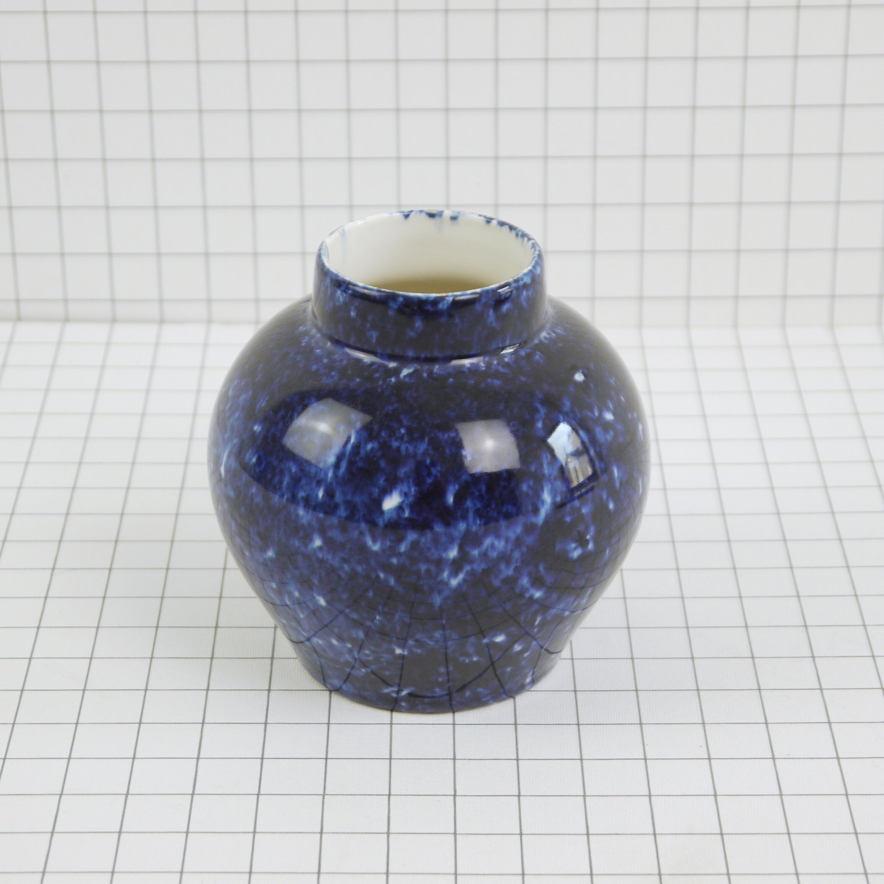 Blue ceramic vase