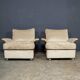 Vintage 20th century cream velvet "tulip" seating suite by km wilkins c1970