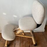 Cinius professional ergonomic kneeling chair with backrest