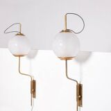 Pair of wall lamps Luigi Caccia Dominioni model LP11