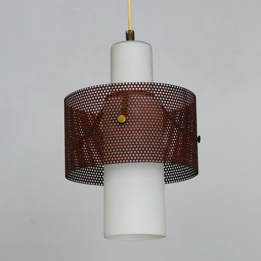 Ceiling light in the style of Mathieu Matégot, 1950s.