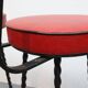Set barkrukken gietijzer rood skai