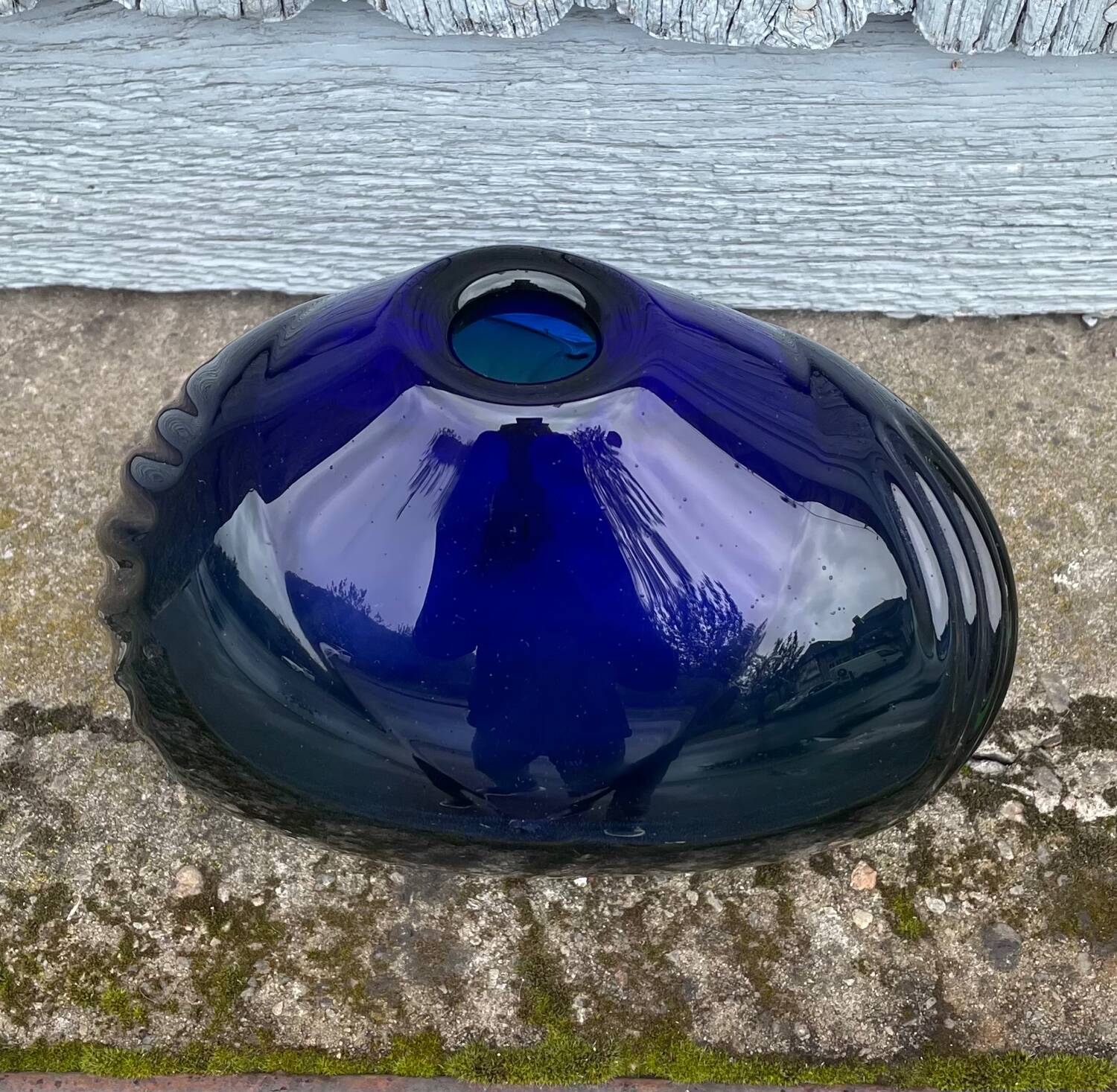Vintage Glass Vase by Beranek