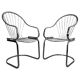 6x chaises de salle à manger au design milieu du siècle par Gastone Rinaldi pour Rima Italie