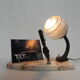 Lampe de bureau art déco avec stylo et porte-lettres