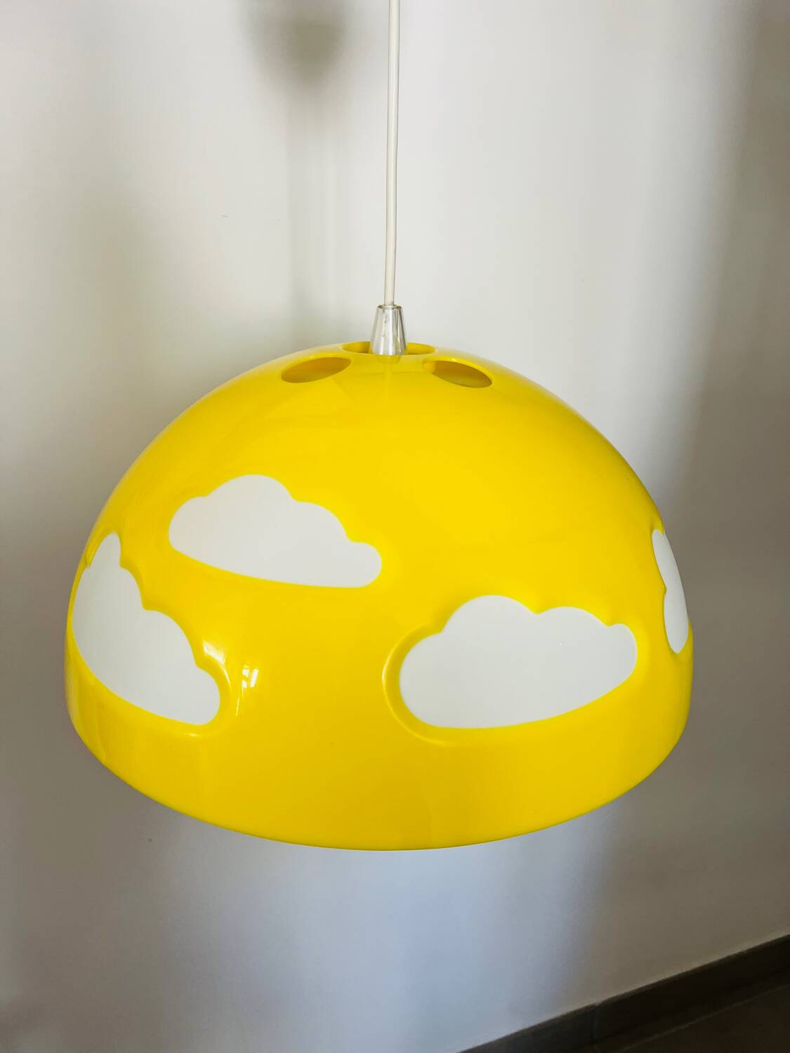 Ikea Skojig yellow pendant light