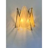 Contemporary Modern Multicolour Amber "Rondini" Murano Wall Sconces - Set of