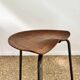 Rare tripod stool by Astor Glibstrup for Frederikssund Mobelfabrik, Denmark, 1950s