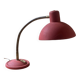 Lampe de bureau articulée vintage en métal rouge
