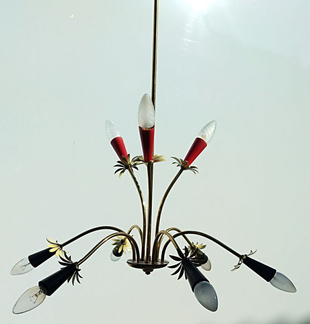Lustre vintage 9 lumières 1970
