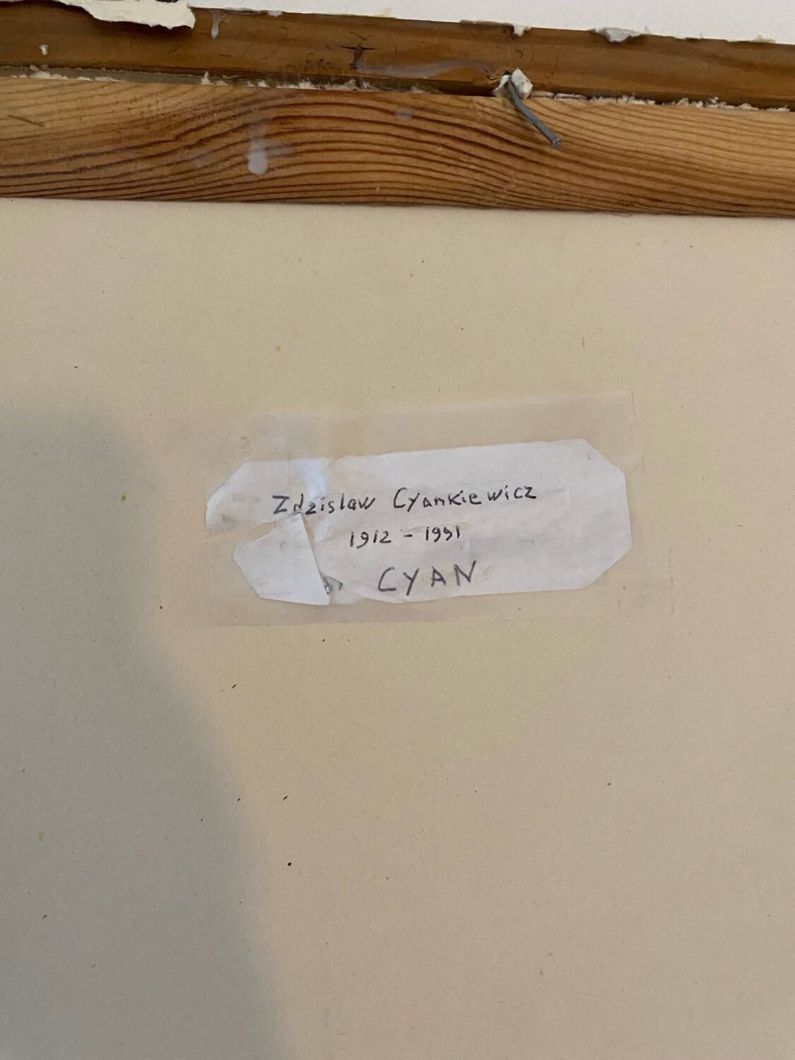 Polish school portrait of Cyan (1912-1981)