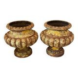 Paire de vases Médicis ancien