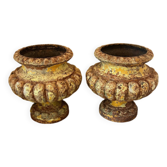 Paire de vases Médicis ancien