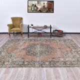 57s Red & Navy Blue Persian Rug 205x307Cm