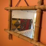 Bamboo wood mirror