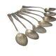 Art Deco brass spoons, 1950s, set of 6