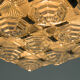 Brutalist Glass Chandelier by Kamenicky Senov, 1970s