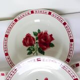 4 flat plates of Digoin Sarreguemines saverne model 220541