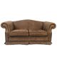 Pair of two-seater sofas with wide armrests