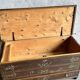 Antique 1903 French wedding chest trunk coffer, 1903 France.