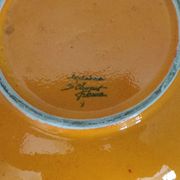 Dish dominant orange and green Saint Clement France