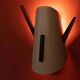 Vintage wall lamp from the 60s, teak and mid-century metal.