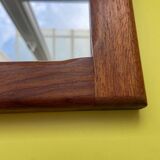 Vintage Scandinavian teak mirror