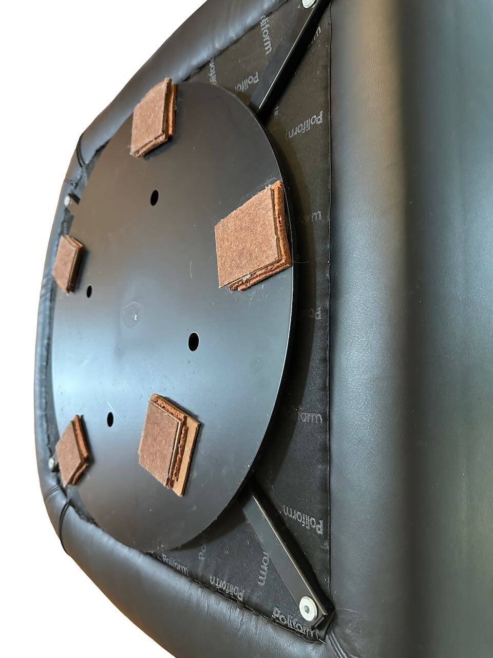 Paire de fauteuils Bug - Paola Navone pour Poliform - cuir - pivotant 360°