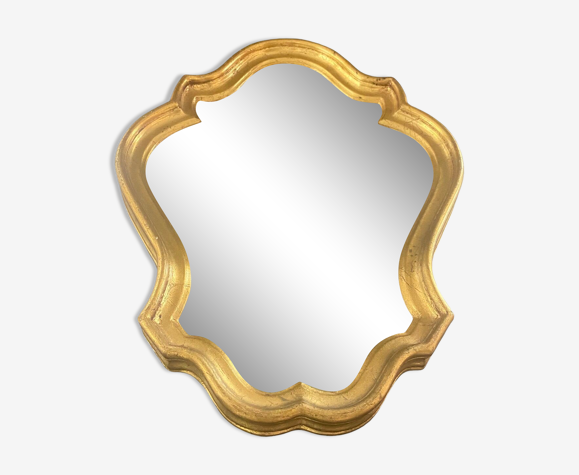 Miroir doré baroque 33x25cm