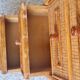 Commode en rotin circa années 70